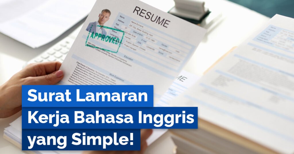 contoh surat lamaran kerja bahasa inggris